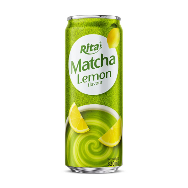 320ml Cans Rita Matcha Tea Drink With Lemon Flavor